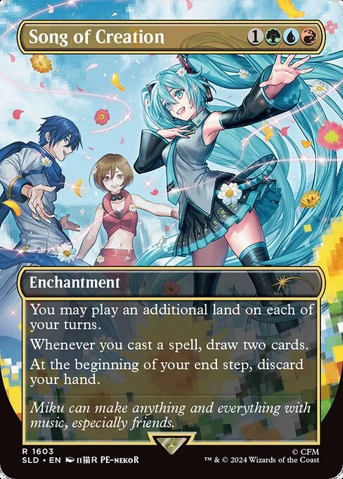 Song of Creation, carta Magic di tipo Enchantment illustrata da Penekor