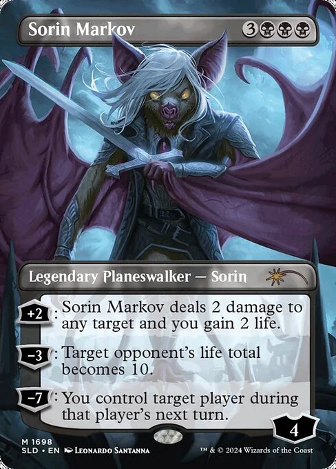 Sorin Markov, carta Magic di tipo Legendary Planeswalker — Sorin illustrata da Leonardo Santanna