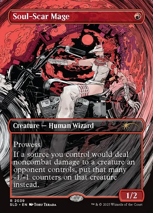 Soul-Scar Mage, carta Magic di tipo Creature — Human Wizard illustrata da Toru Terada