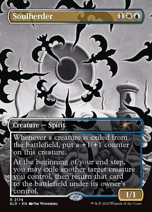 Soulherder, carta Magic di tipo Creature — Spirit illustrata da Jim Woodring
