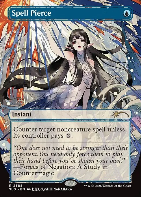 Spell Pierce, carta Magic di tipo Instant illustrata da Shie Nanahara