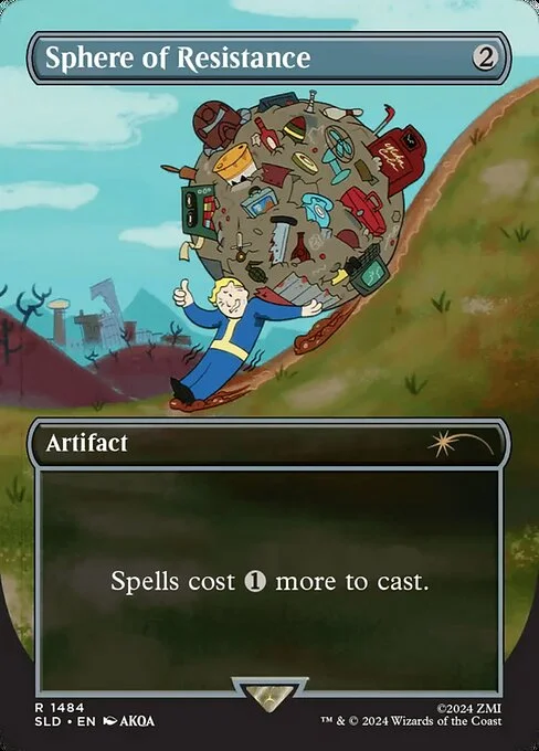 Sphere of Resistance, carta Magic di tipo Artifact illustrata da AKQA