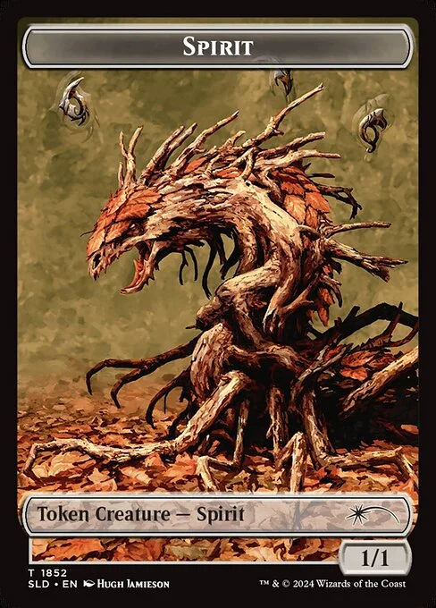 Spirit, carta Magic di tipo Token Creature — Spirit illustrata da Hugh Jamieson