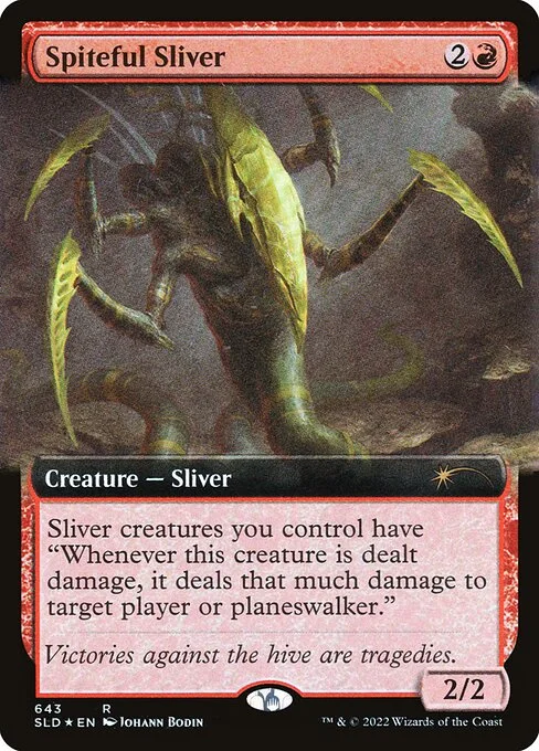 Spiteful Sliver, carta Magic di tipo Creature — Sliver illustrata da Johann Bodin
