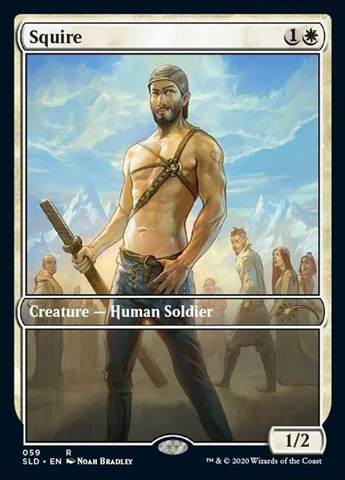 Squire, carta Magic di tipo Creature — Human Soldier illustrata da Noah Bradley