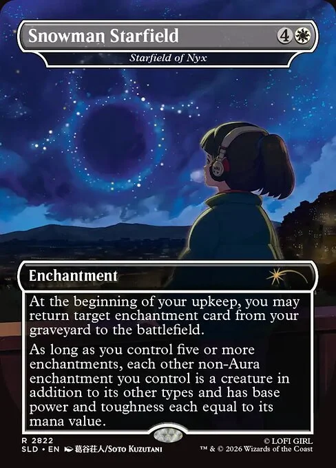 Starfield of Nyx, carta Magic di tipo Enchantment illustrata da Soto Kuzutani