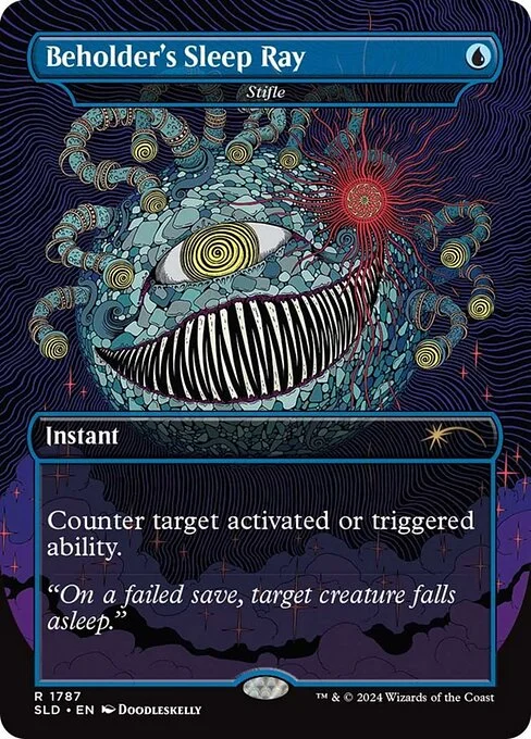 Stifle, carta Magic di tipo Instant illustrata da Doodleskelly