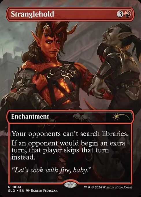 Stranglehold, carta Magic di tipo Enchantment illustrata da Bartek Fedyczak