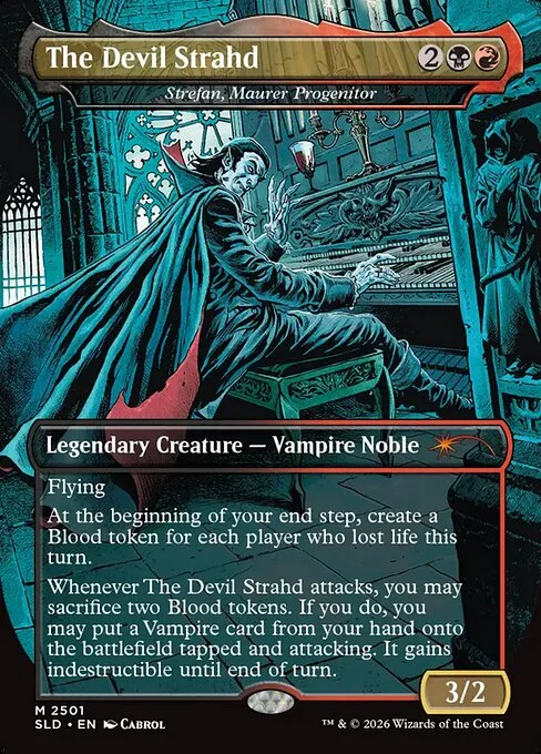 Strefan, Maurer Progenitor, carta Magic di tipo Legendary Creature — Vampire Noble illustrata da Cabrol