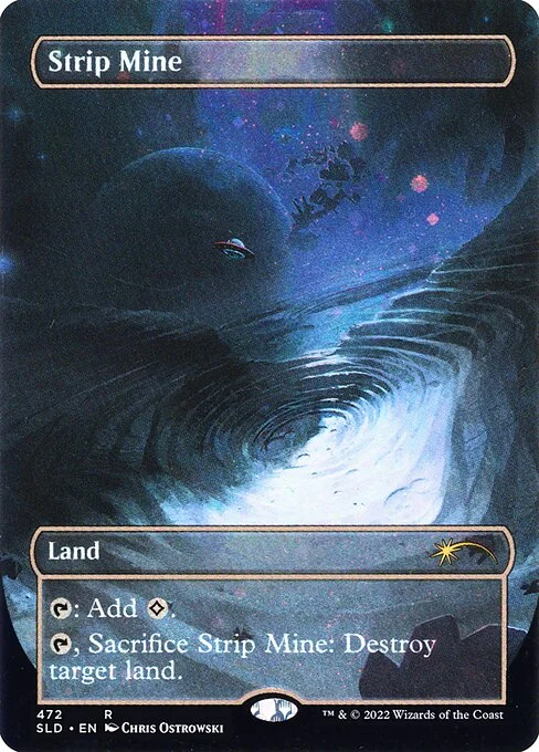 Strip Mine, carta Magic di tipo Land illustrata da Chris Ostrowski