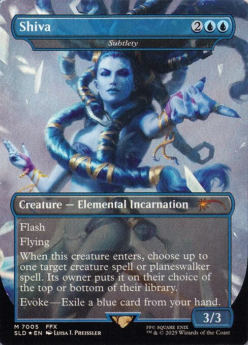 Subtlety, carta Magic di tipo Creature — Elemental Incarnation illustrata da Luisa J. Preissler