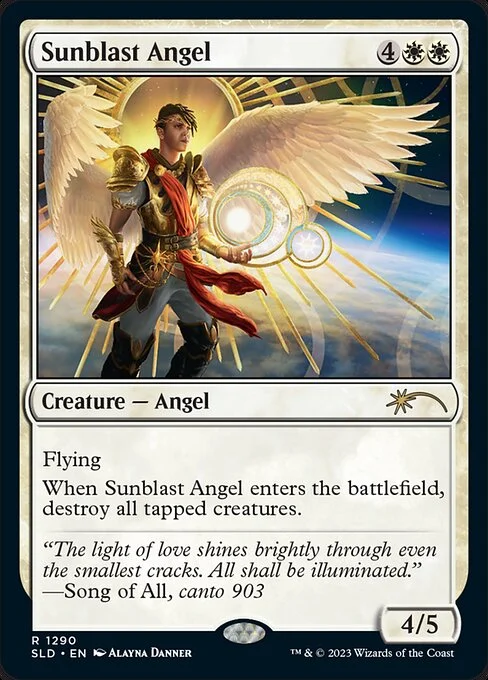 Sunblast Angel, carta Magic di tipo Creature — Angel illustrata da Alayna Danner