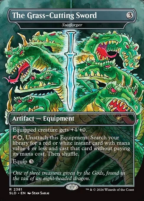 Sunforger, carta Magic di tipo Artifact — Equipment illustrata da Stan Sakai