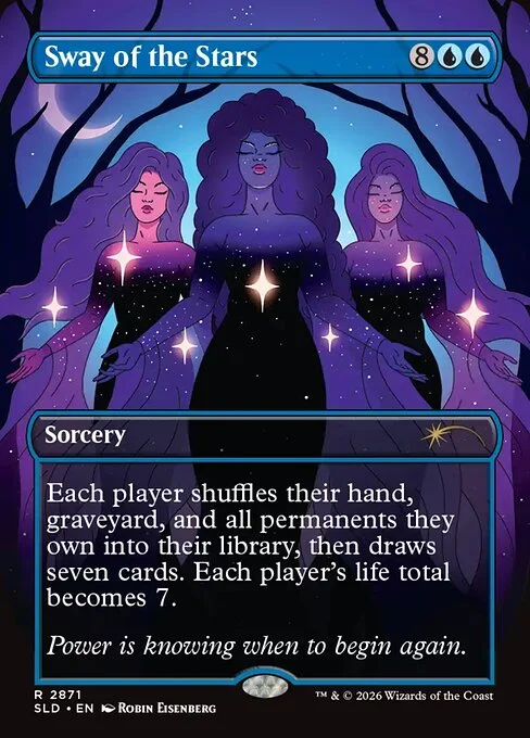 Sway of the Stars, carta Magic di tipo Sorcery illustrata da Robin Eisenberg