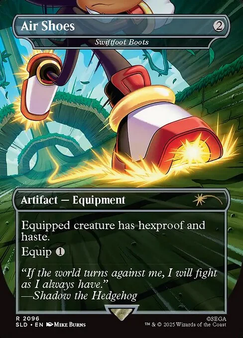Swiftfoot Boots, carta Magic di tipo Artifact — Equipment illustrata da Mike Burns