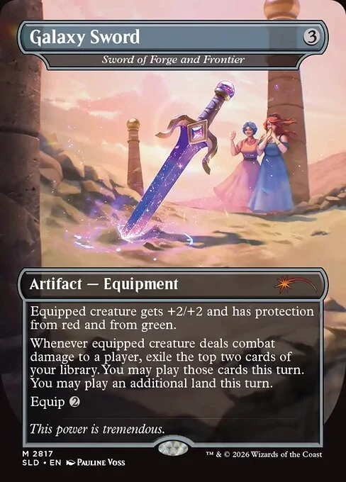 Sword of Forge and Frontier, carta Magic di tipo Artifact — Equipment illustrata da Pauline Voss