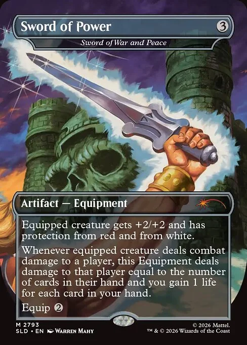 Sword of War and Peace, carta Magic di tipo Artifact — Equipment illustrata da Warren Mahy