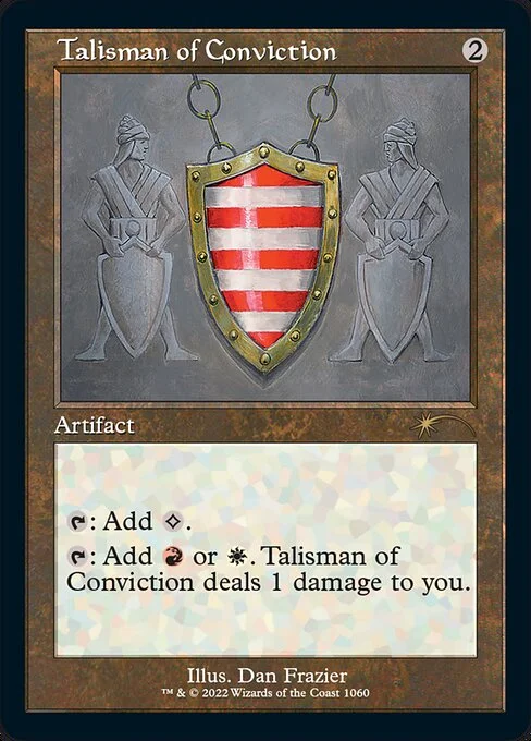 Talisman of Conviction, carta Magic di tipo Artifact illustrata da Dan Frazier