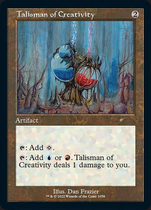 Talisman of Creativity, carta Magic di tipo Artifact illustrata da Dan Frazier