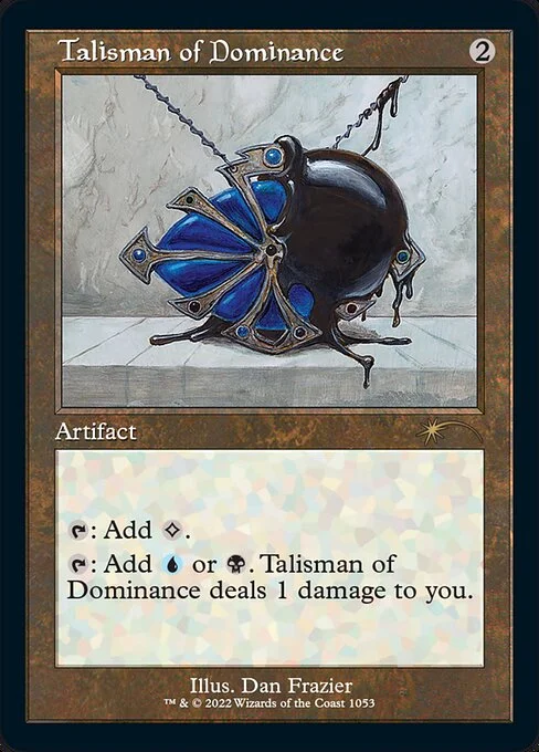 Talisman of Dominance, carta Magic di tipo Artifact illustrata da Dan Frazier