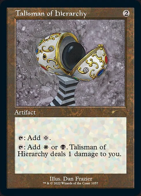 Talisman of Hierarchy, carta Magic di tipo Artifact illustrata da Dan Frazier