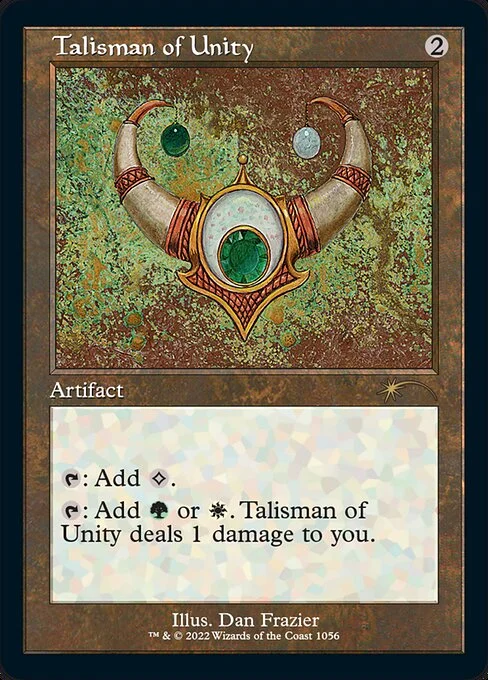 Talisman of Unity, carta Magic di tipo Artifact illustrata da Dan Frazier