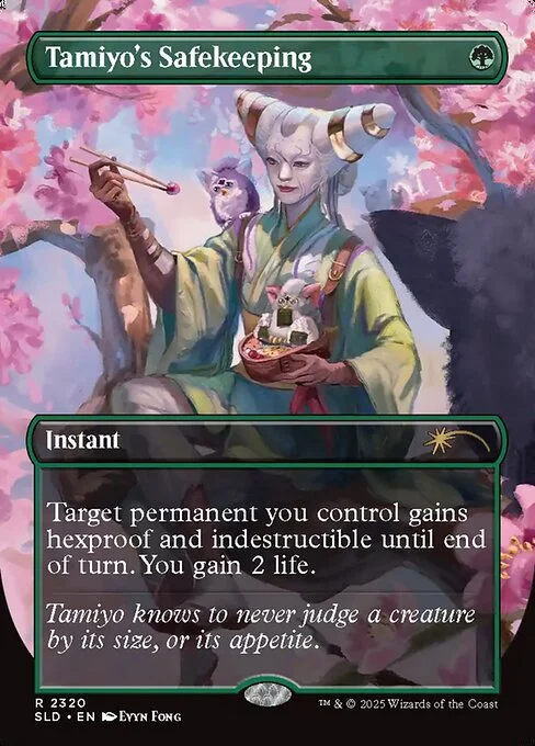 Tamiyo's Safekeeping, carta Magic di tipo Instant illustrata da Evyn Fong