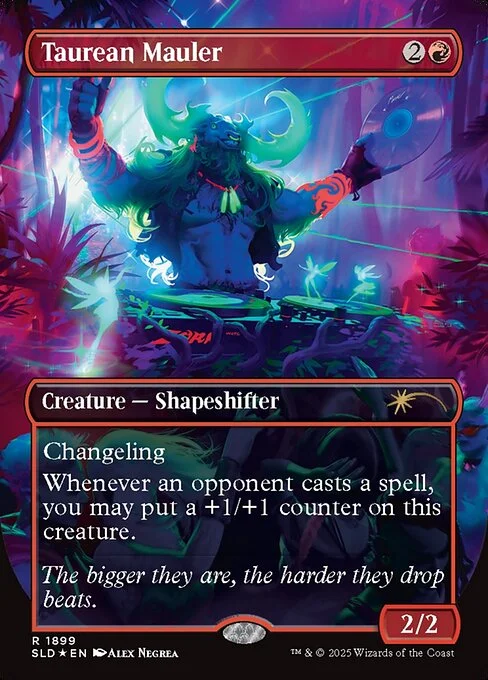 Taurean Mauler, carta Magic di tipo Creature — Shapeshifter illustrata da Alex Negrea