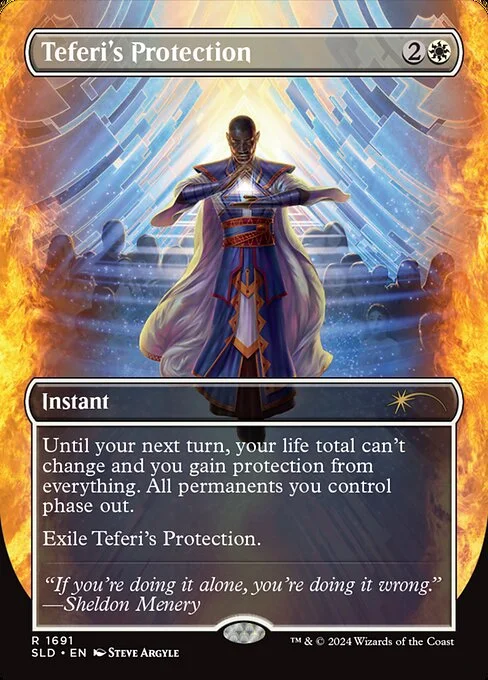 Teferi's Protection, carta Magic di tipo Instant illustrata da Steve Argyle