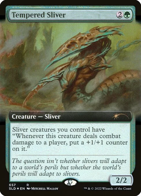 Tempered Sliver, carta Magic di tipo Creature — Sliver illustrata da Mitchell Malloy