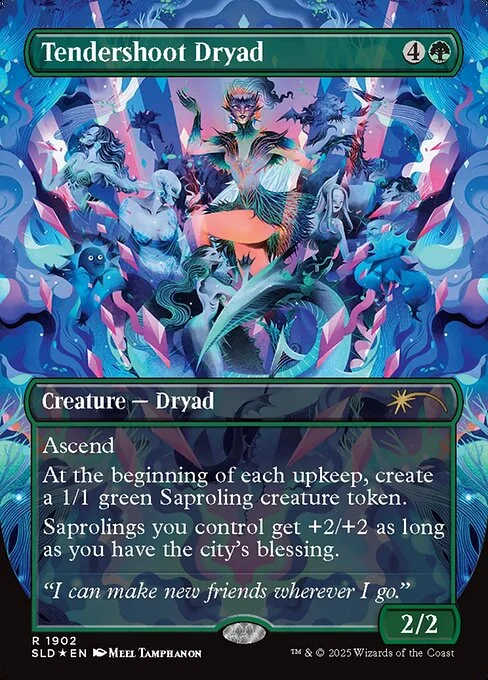 Tendershoot Dryad, carta Magic di tipo Creature — Dryad illustrata da Meel Tamphanon