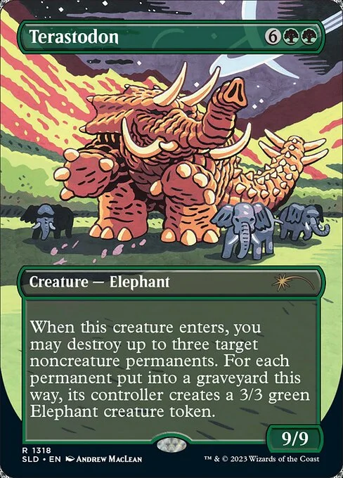 Terastodon, carta Magic di tipo Creature — Elephant illustrata da Andrew MacLean
