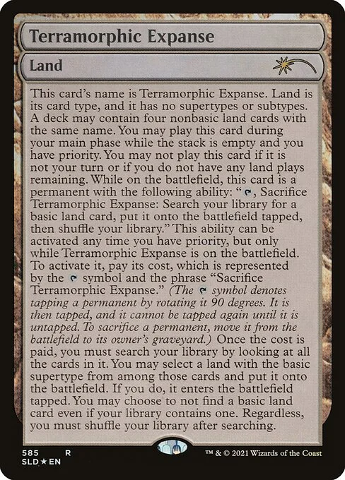 Terramorphic Expanse, carta Magic di tipo Land