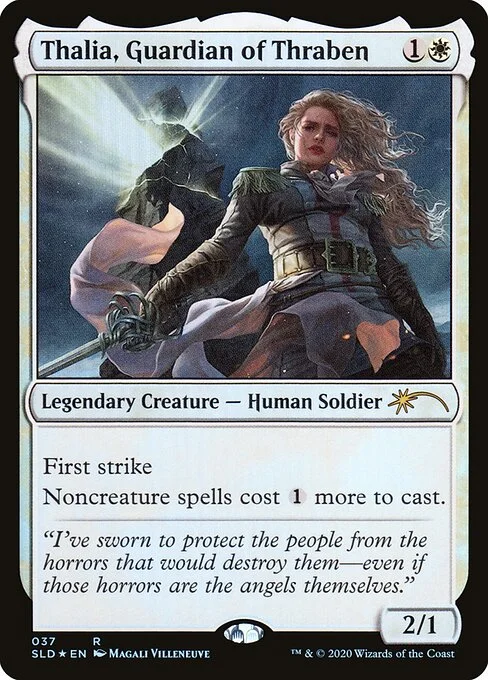 Thalia, Guardian of Thraben, carta Magic di tipo Legendary Creature — Human Soldier illustrata da Magali Villeneuve