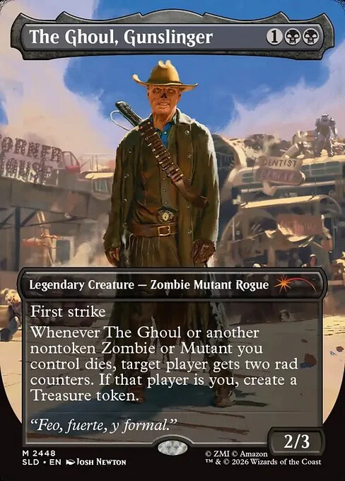The Ghoul, Gunslinger, carta Magic di tipo Legendary Creature — Zombie Mutant Rogue illustrata da Josh Newton