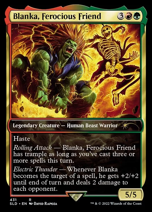 The Howling Abomination, carta Magic di tipo Legendary Creature — Human Beast Warrior illustrata da David Rapoza