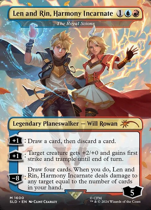 The Royal Scions, carta Magic di tipo Legendary Planeswalker — Will Rowan illustrata da Clint Cearley