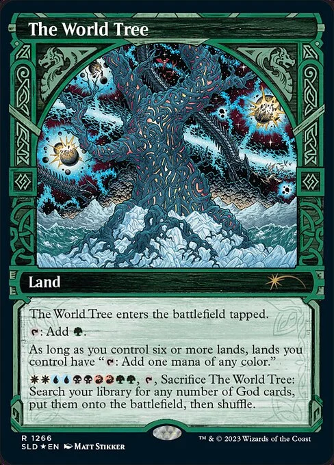 The World Tree, carta Magic di tipo Land illustrata da Matt Stikker