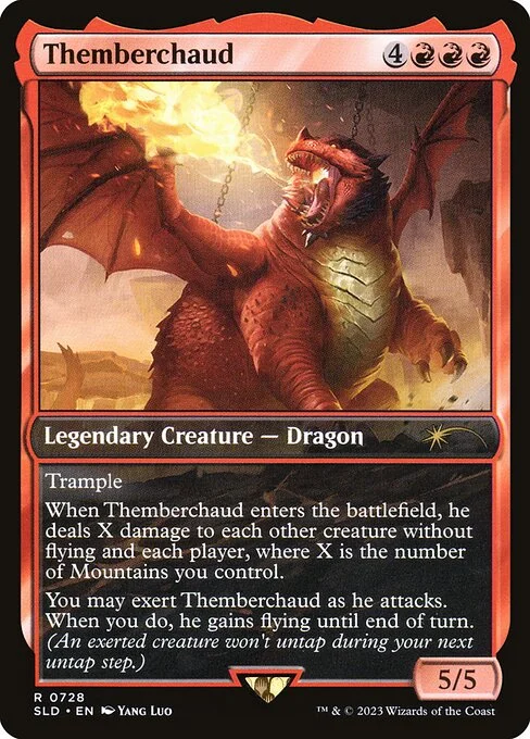 Themberchaud, carta Magic di tipo Legendary Creature — Dragon illustrata da Yang Luo