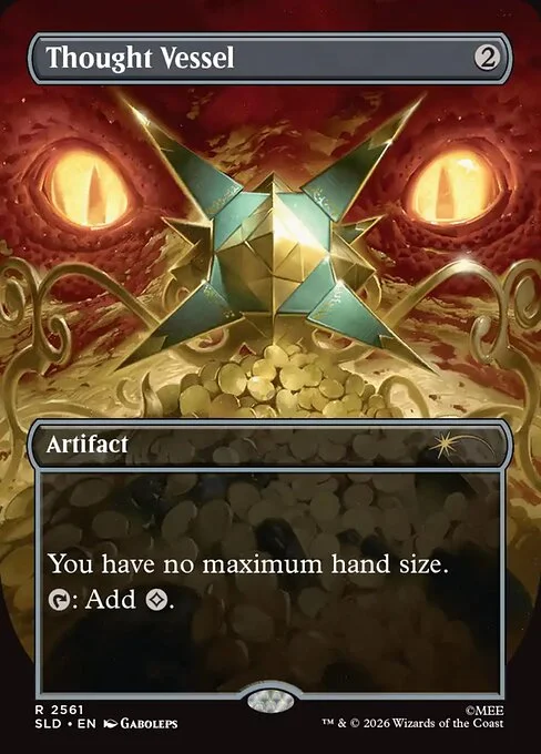 Thought Vessel, carta Magic di tipo Artifact illustrata da Gaboleps