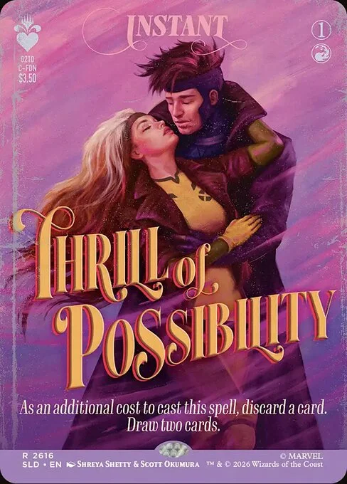 Thrill of Possibility, carta Magic di tipo Instant illustrata da Shreya Shetty & Scott Okumura