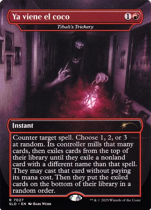 Tibalt's Trickery, carta Magic di tipo Instant illustrata da Babs Webb