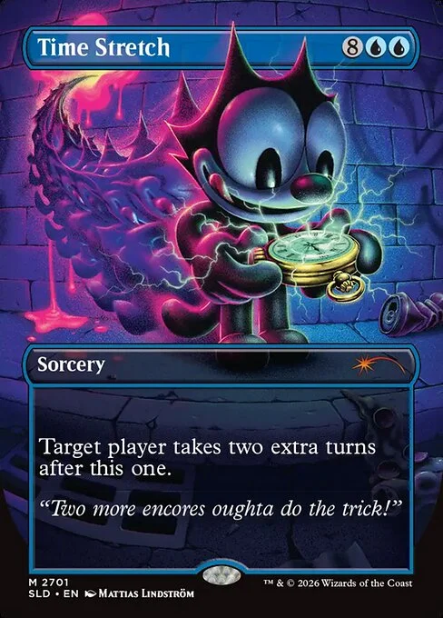 Time Stretch, carta Magic di tipo Sorcery illustrata da Mattias Lindström
