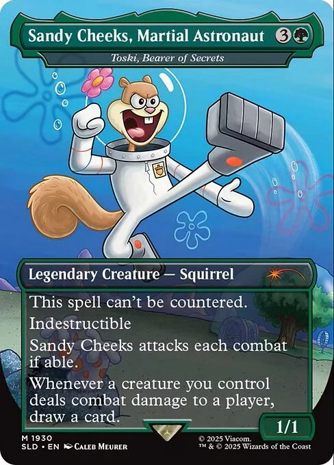 Toski, Bearer of Secrets, carta Magic di tipo Legendary Creature — Squirrel illustrata da Caleb Meurer
