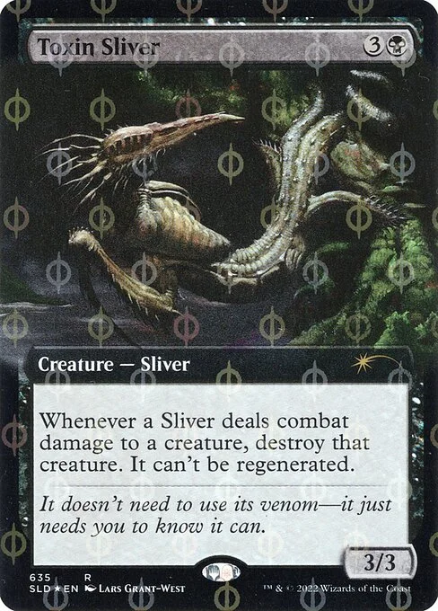 Toxin Sliver, carta Magic di tipo Creature — Sliver illustrata da Lars Grant-West