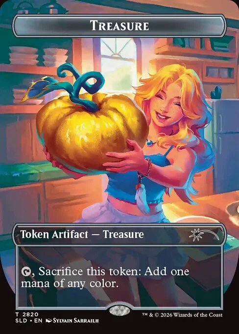 Treasure, carta Magic di tipo Token Artifact — Treasure illustrata da Sylvain Sarrailh