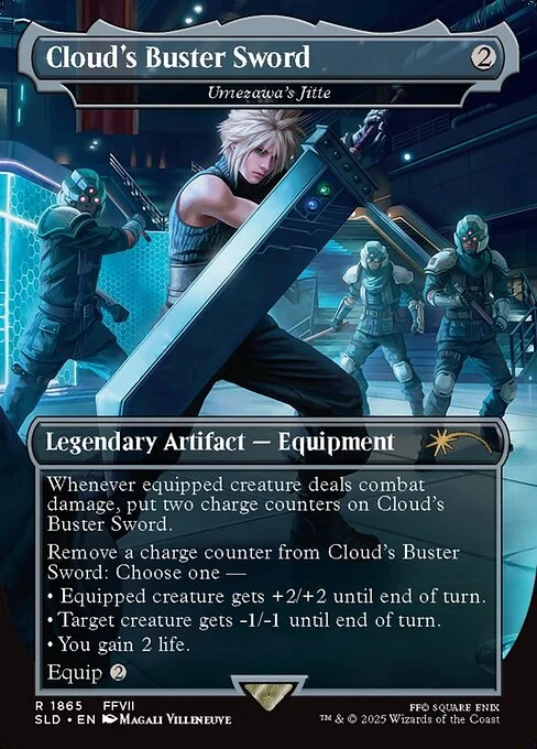 Umezawa's Jitte, carta Magic di tipo Legendary Artifact — Equipment illustrata da Magali Villeneuve