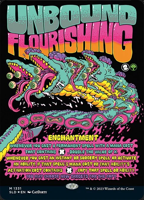 Unbound Flourishing, carta Magic di tipo Enchantment illustrata da CatDirty
