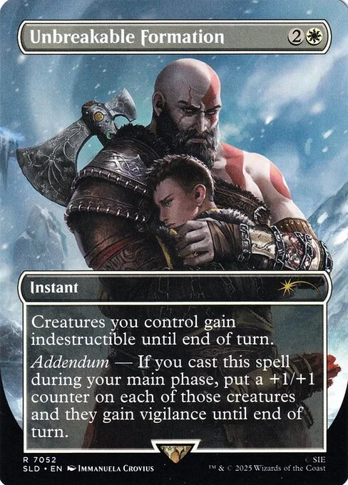 Unbreakable Formation, carta Magic di tipo Instant illustrata da Immanuela Crovius