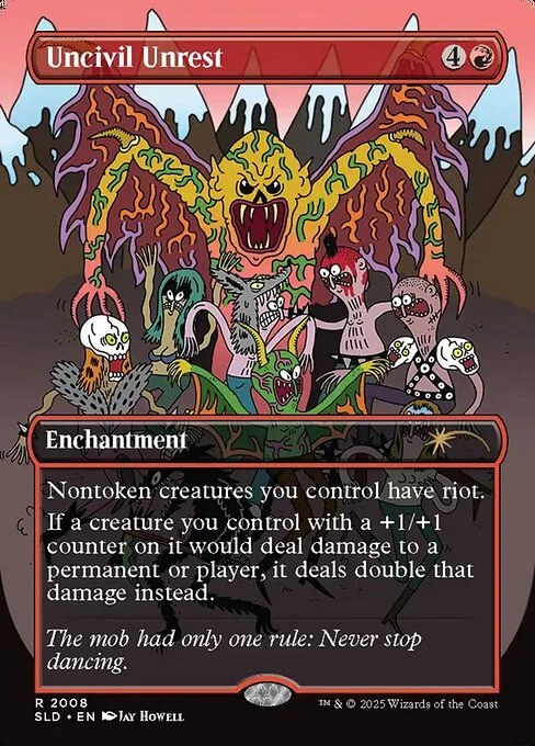 Uncivil Unrest, carta Magic di tipo Enchantment illustrata da Jay Howell